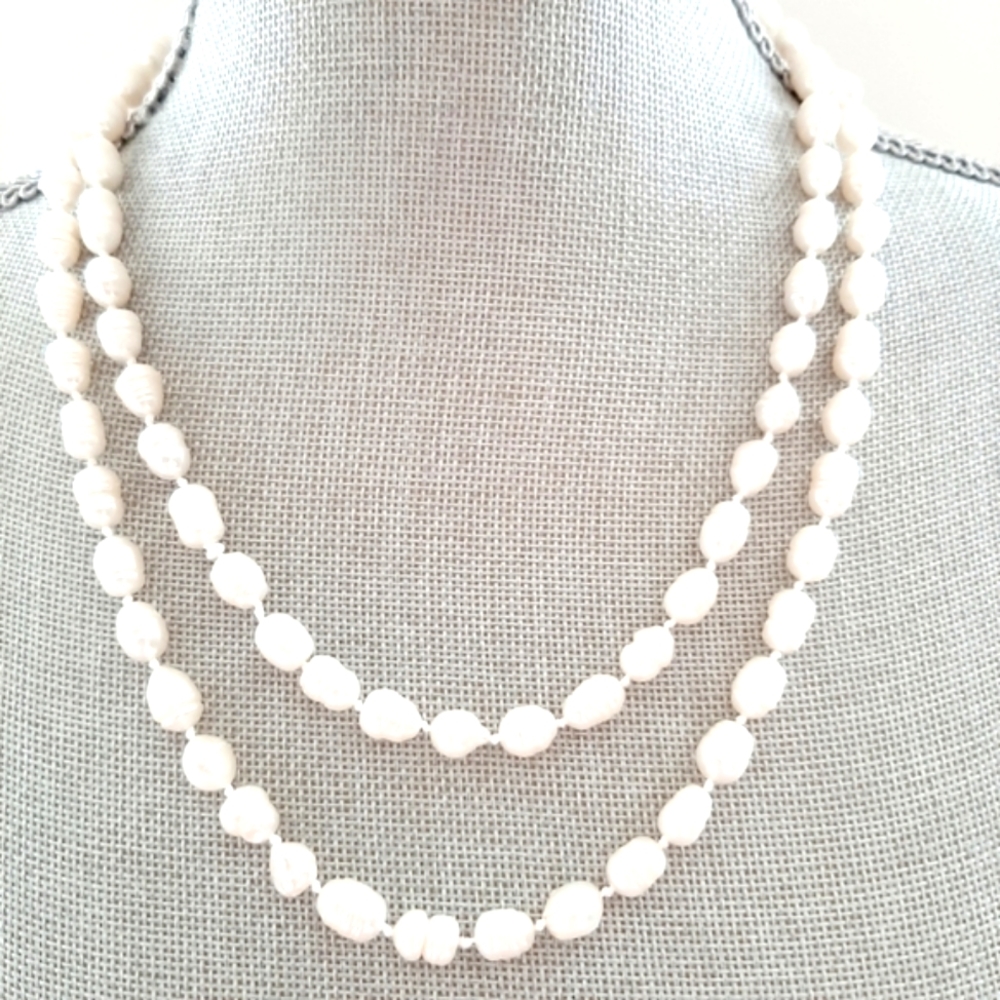 Genuine Large Pearl Endless Necklace